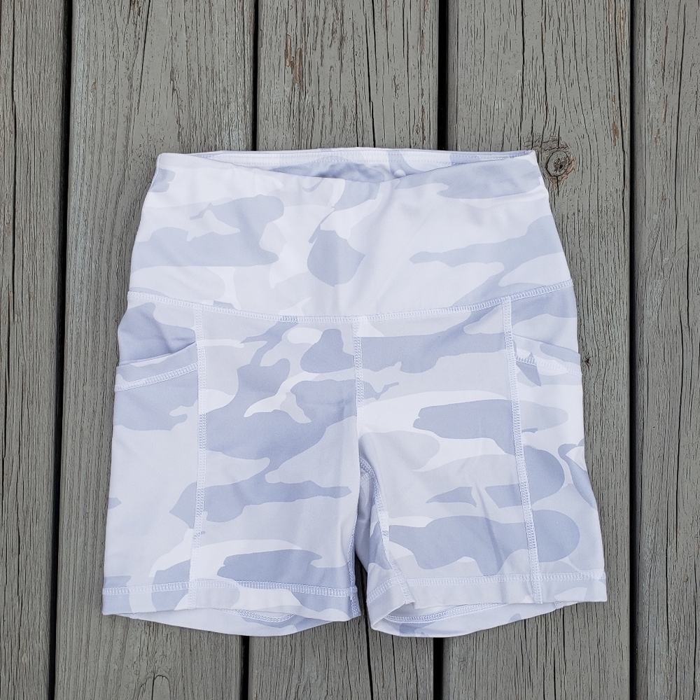 Yogalicious Lux Camo High Rise Bike Shorts - X-Small